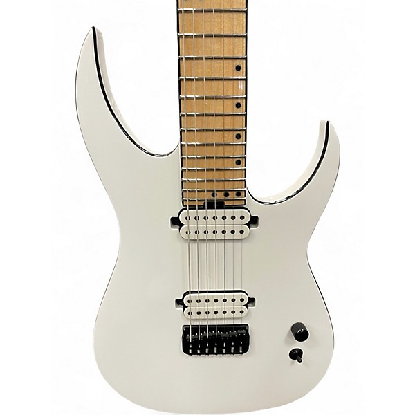 Used Schecter Guitar Research Keith Merrow KM-7 MK-III WHITE Solid Body Electric Guitar