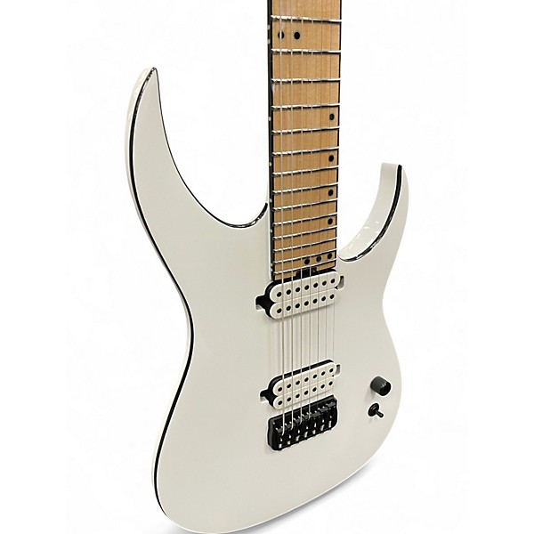 Used Schecter Guitar Research Keith Merrow KM-7 MK-III WHITE Solid Body Electric Guitar