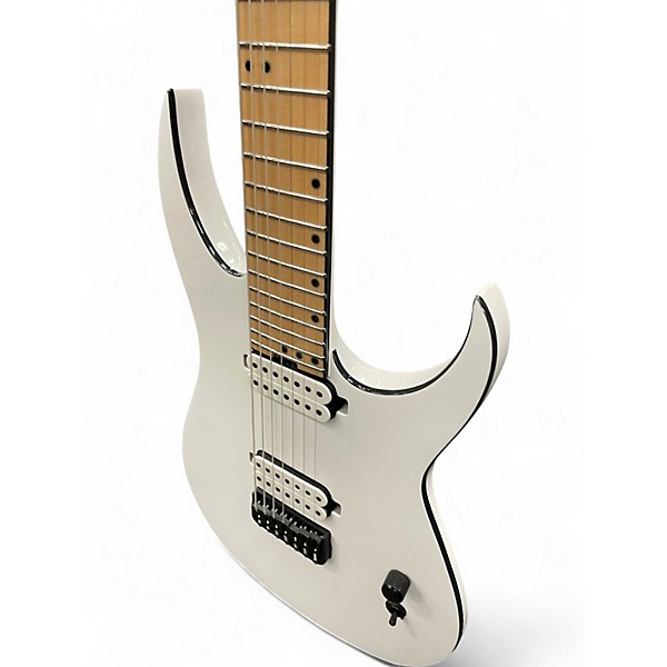 Used Schecter Guitar Research Keith Merrow KM-7 MK-III WHITE Solid Body Electric Guitar
