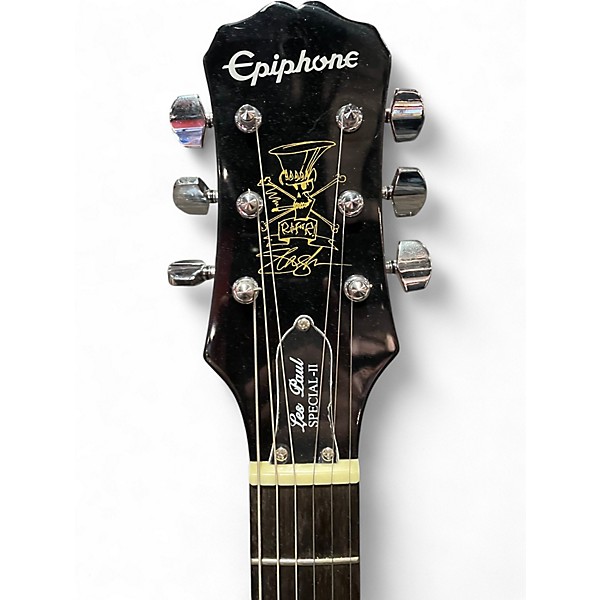 Used Epiphone Les Paul Special II Trans Gold Solid Body Electric Guitar