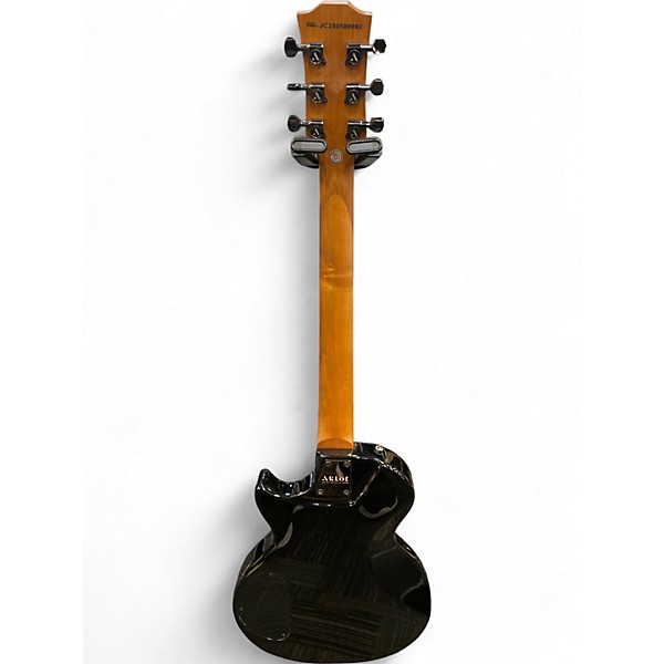 Used Aklot cutaway Black Solid Body Electric Guitar