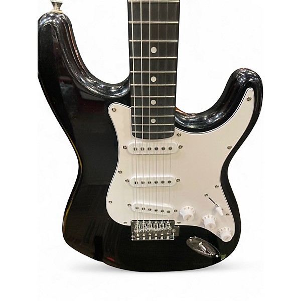 Used Lekato double cutaway Black sparkle Solid Body Electric Guitar