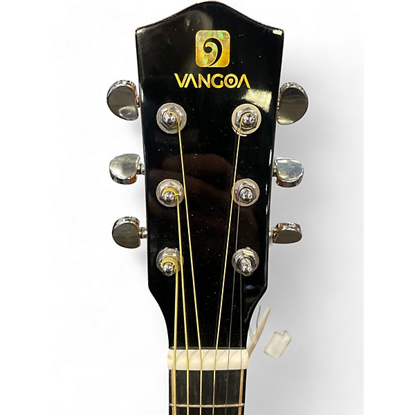 Used Vangoa v100ce Natural Acoustic Electric Guitar