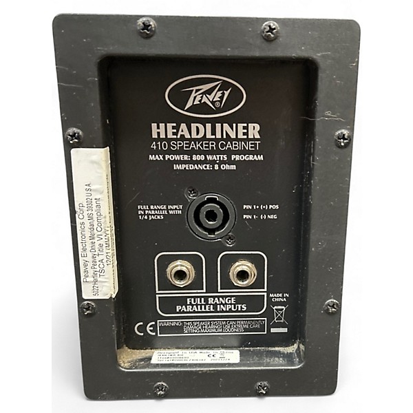 Used Peavey HEADLINER 410 Bass Cabinet