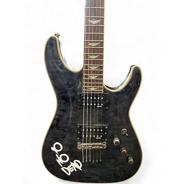 Used Schecter Guitar Research Omen Extreme 6 Black Solid Body Electric Guitar