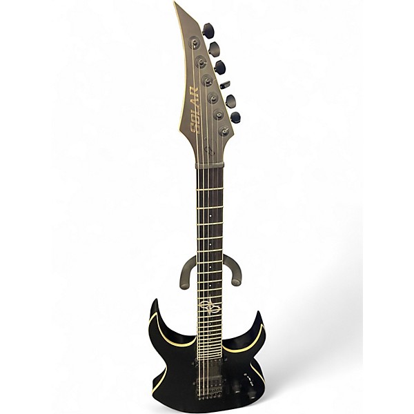 Used 2021 Solar Guitars S2.6C Black Solid Body Electric Guitar