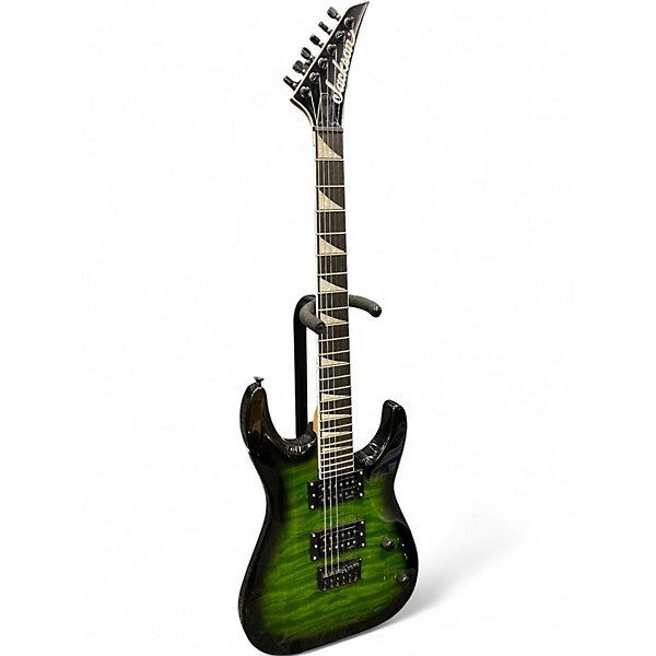 Used Jackson JS Series Dinky JS20 DKQ 2PT  Emerald Green Solid Body Electric Guitar