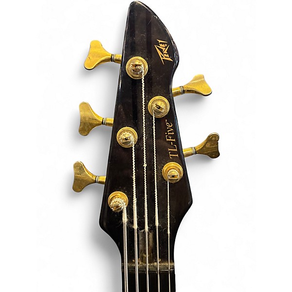 Used Peavey TL-Five Trans Black Electric Bass Guitar