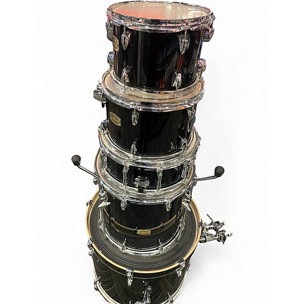 Used Yamaha 5 Piece Stage Custom RAVEN BLACK Drum Kit