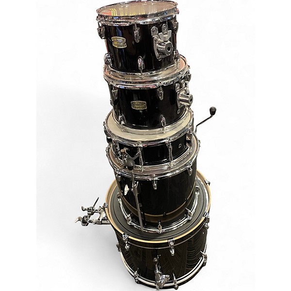Used Yamaha 5 Piece Stage Custom RAVEN BLACK Drum Kit