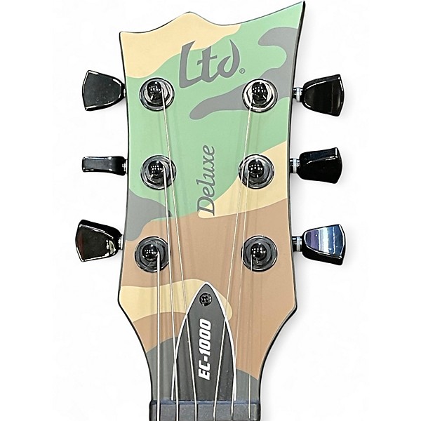 Used ESP EC1000 Deluxe Camo Solid Body Electric Guitar