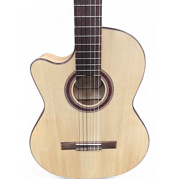 Used Kremona Rosa Luna Flamenco Left Handed Natural Nylon String Acoustic Guitar