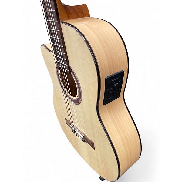 Used Kremona Rosa Luna Flamenco Left Handed Natural Nylon String Acoustic Guitar