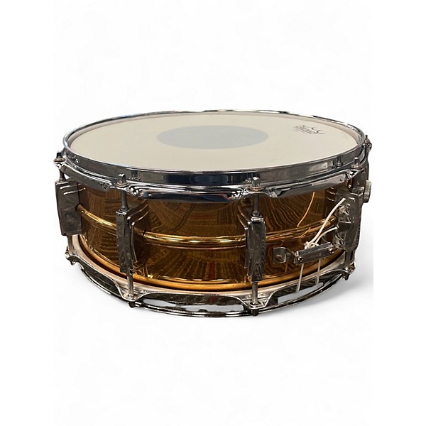 Used Ludwig 14in Supraphonic Snare brass Drum