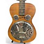 Used Dobro Hound Dog Deluxe Round Neck Tiger Eye Resonator Guitar