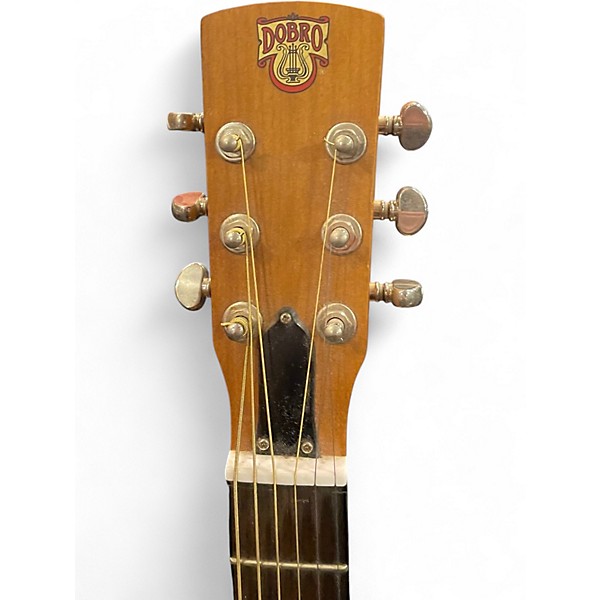Used Dobro Hound Dog Deluxe Round Neck Tiger Eye Resonator Guitar