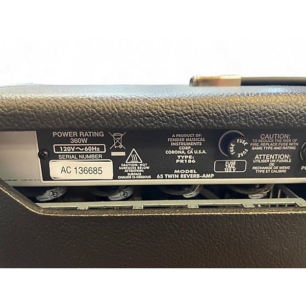 Used Fender 1965 Reissue Twin Reverb 85W 2x12 Tube Guitar Combo Amp