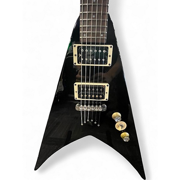 Used ESP LTD V-50 Black Solid Body Electric Guitar