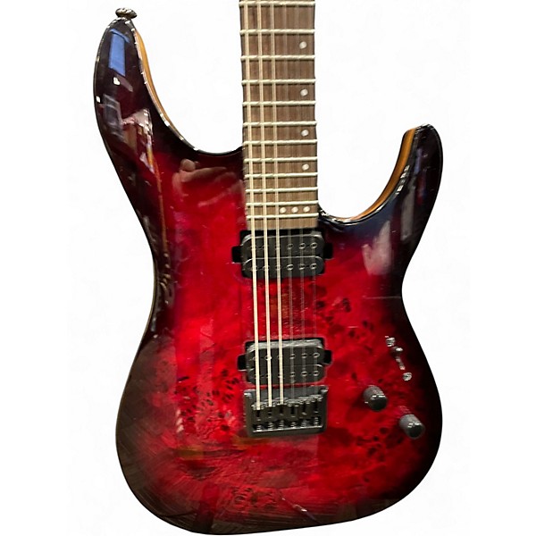 Used Schecter Guitar Research CR6 BLACK CHERRY BURST Solid Body Electric Guitar