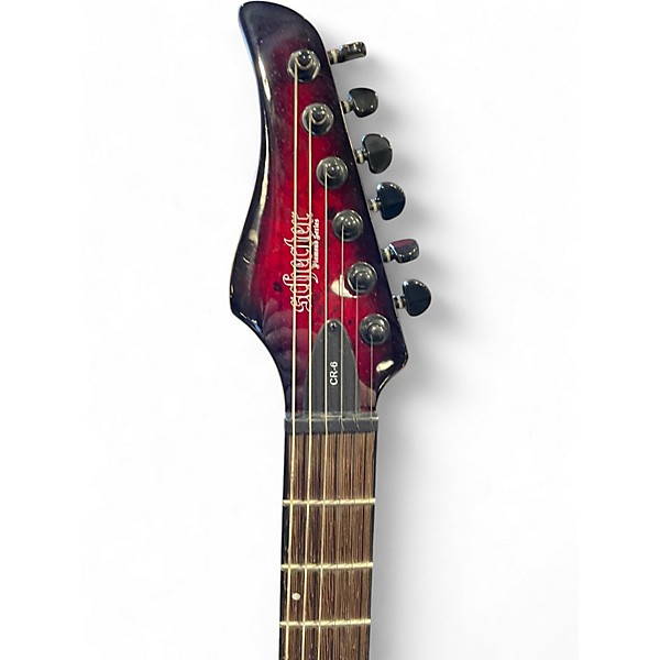 Used Schecter Guitar Research CR6 BLACK CHERRY BURST Solid Body Electric Guitar
