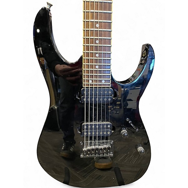 Used Ibanez RG7321 7 String Black Solid Body Electric Guitar
