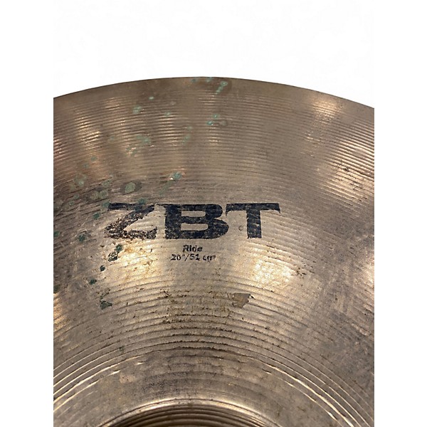 Used Zildjian 22in zbt 20inch ride cymbal Cymbal