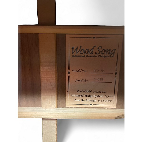 Used Wood Song DCE-NA Natural Acoustic Electric Guitar