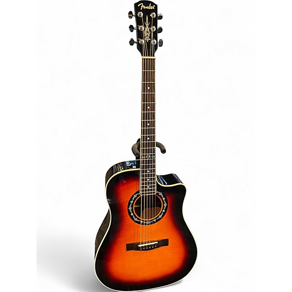 Used Fender T Bucket 300CE 3 Tone Sunburst Acoustic Electric Guitar
