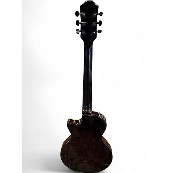 Used Xaviere PRO550 Yellow Burst Quilt Hollow Body Electric Guitar