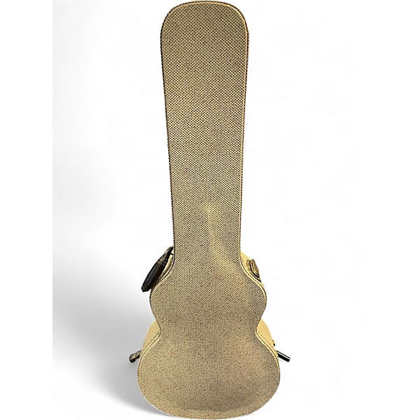 Used Xaviere PRO550 Yellow Burst Quilt Hollow Body Electric Guitar