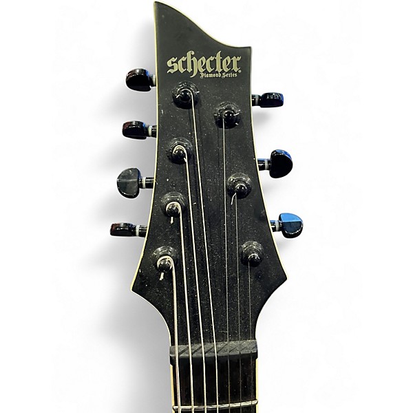 Used Schecter Guitar Research C-7 SLS Elite Evil Twin Black Solid Body Electric Guitar