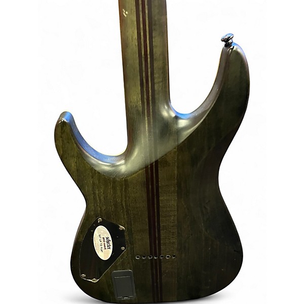 Used Schecter Guitar Research C-7 SLS Elite Evil Twin Black Solid Body Electric Guitar