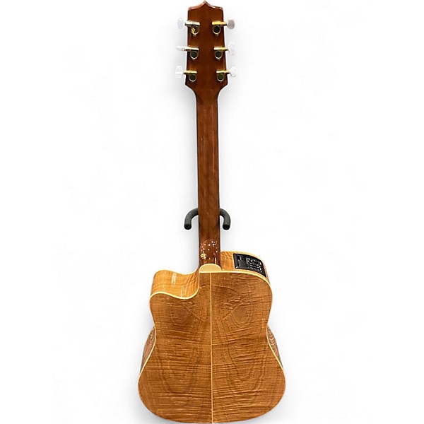Used Takamine EG340DLX Natural Acoustic Electric Guitar