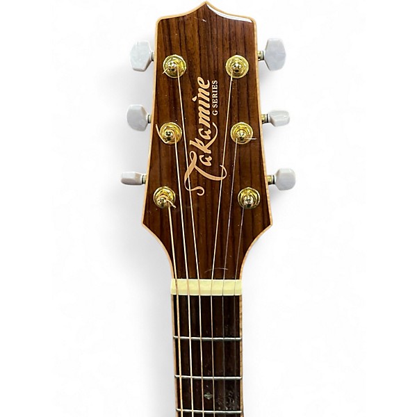 Used Takamine EG340DLX Natural Acoustic Electric Guitar