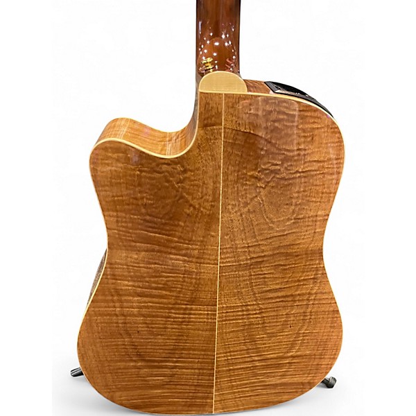 Used Takamine EG340DLX Natural Acoustic Electric Guitar