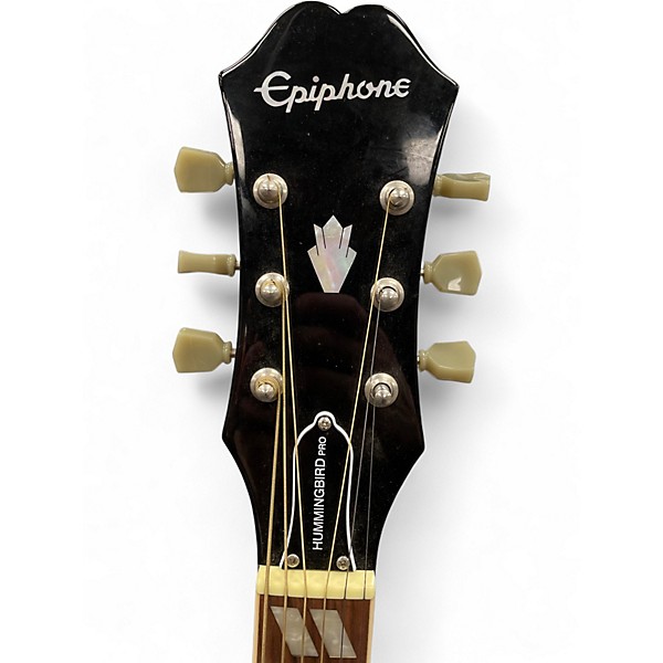 Used Epiphone Hummingbird Pro Tobacco Sunburst Acoustic Electric Guitar