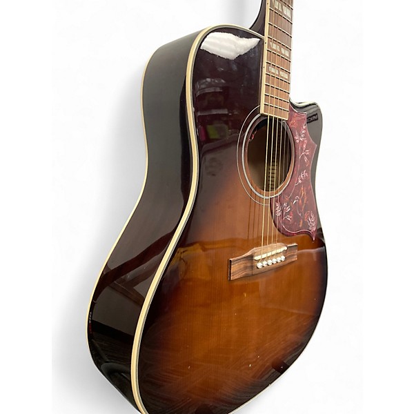 Used Epiphone Hummingbird Pro Tobacco Sunburst Acoustic Electric Guitar