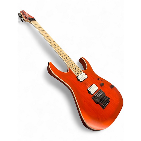 Used Ibanez RG652AHMS-OMF Prestige Orange Metallic Burst Flat Solid Body Electric Guitar