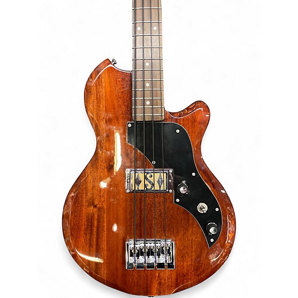 Used Supro huntington piezo Walnut Electric Bass Guitar