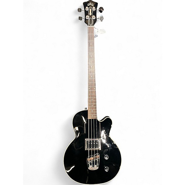 Used Guild m-85 Black Electric Bass Guitar