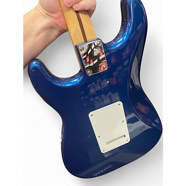 Used Fender Standard Stratocaster Electron Blue Metallic Solid Body Electric Guitar