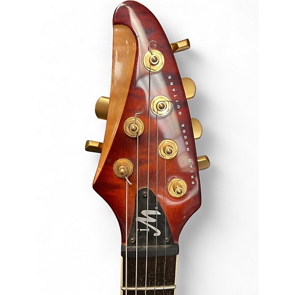 Used Brian Moore Guitars iM Quilted Maple Red Solid Body Electric Guitar