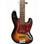 Used Fender Deluxe Active Jazz Bass V 5 String 2 Tone Sunburst Electric Bass Guitar