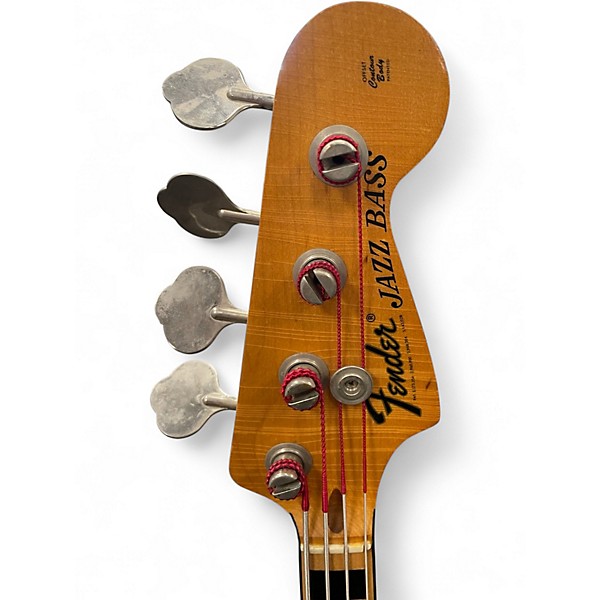 Vintage 1973 Fender 1970S Jazz Bass 2 Color Sunburst Electric Bass Guitar