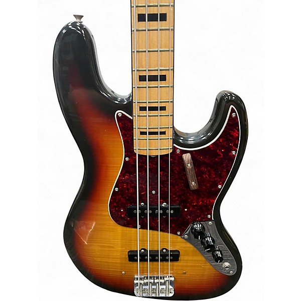 Vintage 1973 Fender 1970S Jazz Bass 2 Color Sunburst Electric Bass Guitar