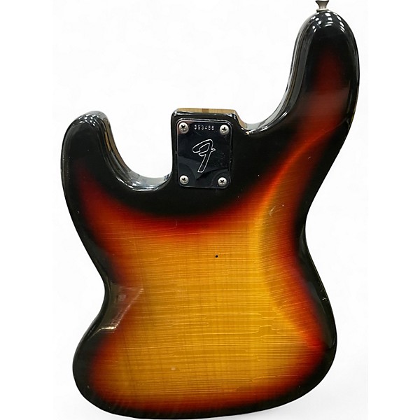 Vintage 1973 Fender 1970S Jazz Bass 2 Color Sunburst Electric Bass Guitar