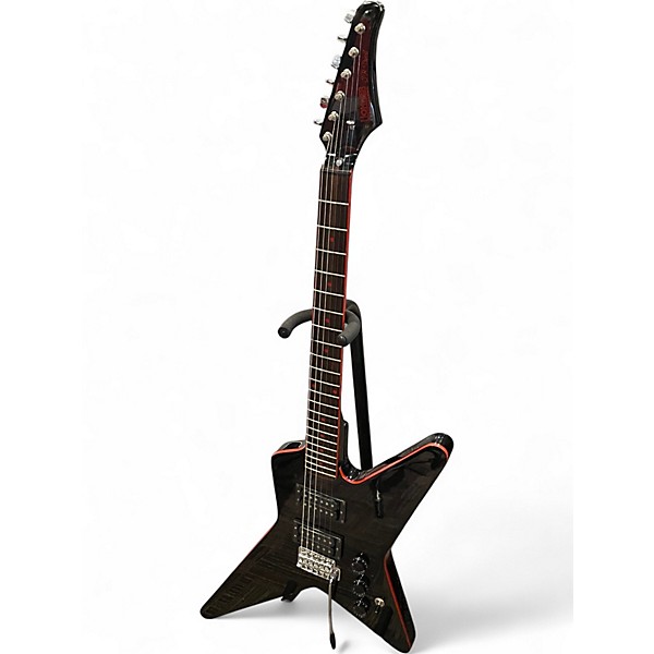 Vintage 1980s Hohner SR DEVIL BLACK Solid Body Electric Guitar