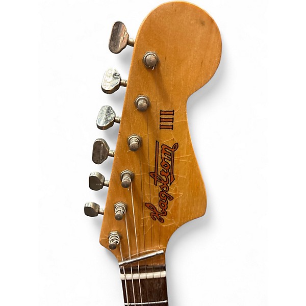 Vintage 1960s Hagstrom H-III Red Solid Body Electric Guitar