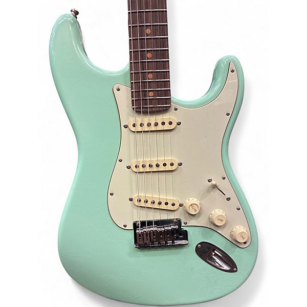 Used Fender American Ultra Luxe Vintage 60s Stratocaster Surf Green Solid Body Electric Guitar