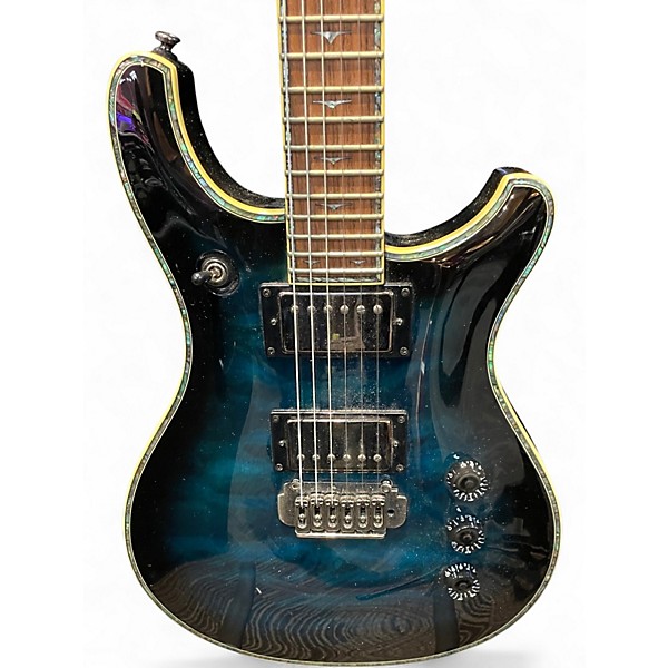 Used Tradition MTP 375 Blue Burst Solid Body Electric Guitar